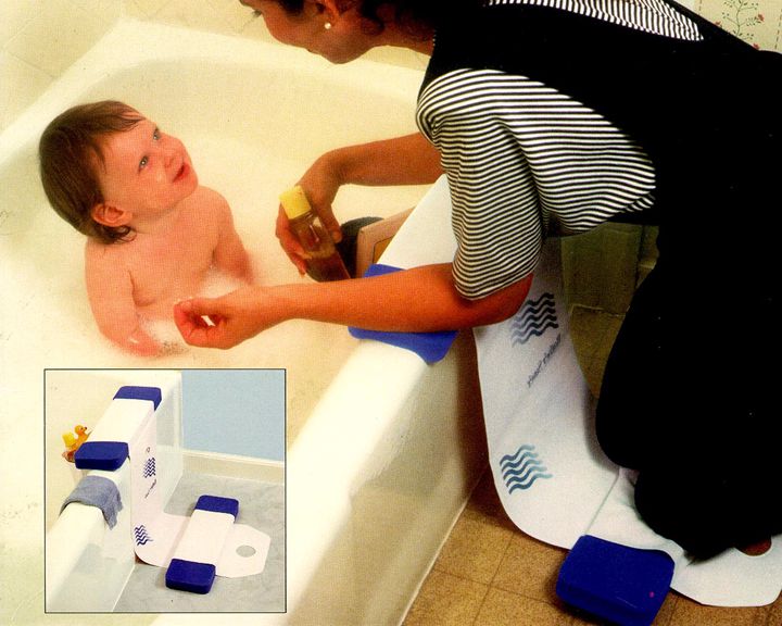 A literature photo of Bath mat independently developed to help give a young child a bath.