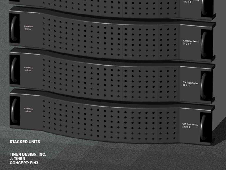 Rendering of Stackable Server units for Coastline Micro.